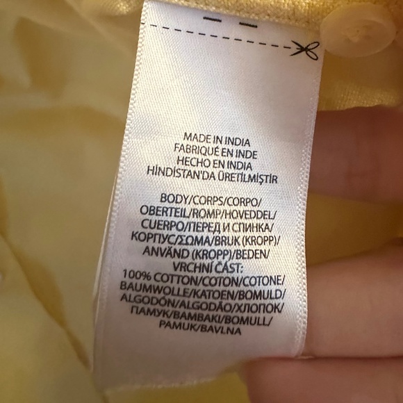 Men’s Regular Fit Ralph Lauren Oxford Yellow Shirt Size Medium - Picture 3 of 3